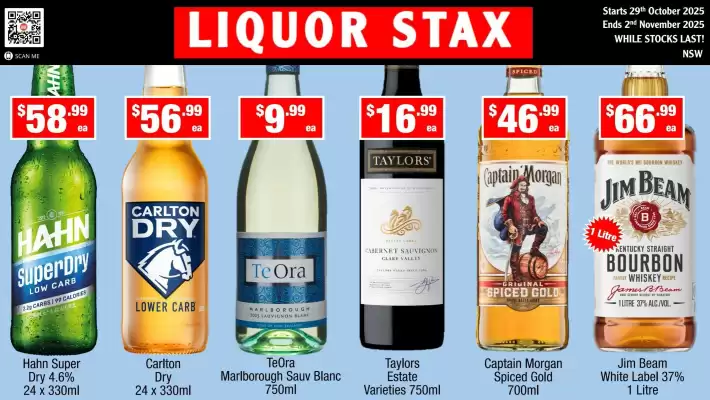 Liquor Stax catalogue (valid until 2-11)