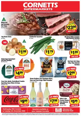 CORNETTS catalogue (valid until 4-11)