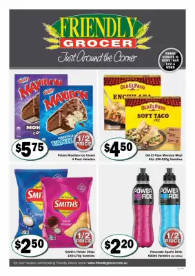 Friendly Grocer catalogue (valid until 4-11)