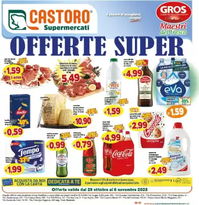 Volantino Il Castoro Supermercati (valido fino al 6-11)