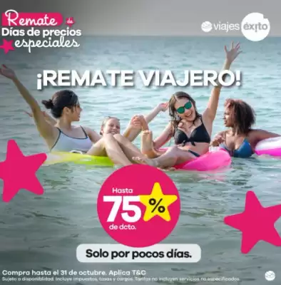 Catálogo Viajes Éxito (válido hasta 31-10)