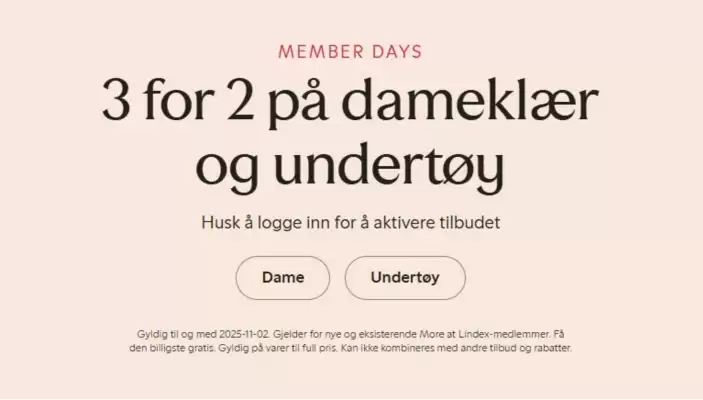 Lindex kundeavis (gyldig til 2-11)