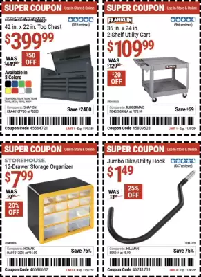 Harbor Freight Tools weekly ad (valid until 10-11)