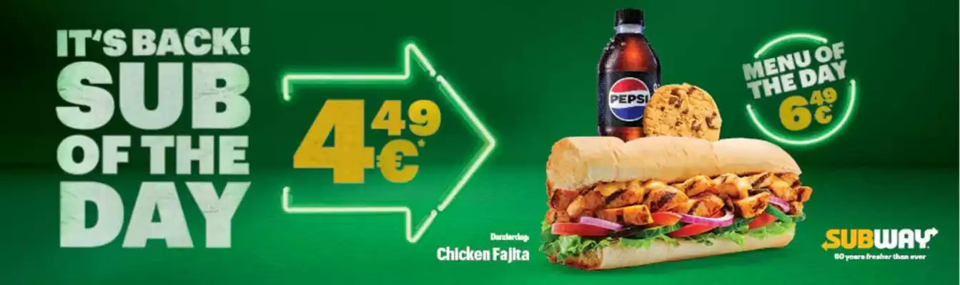 Subway folder (geldig t/m 30-11)