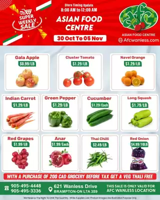 Asian Food Centre flyer (valid until 4-11)