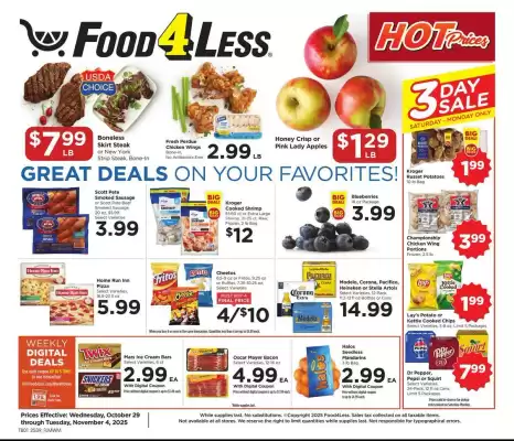 Food 4 Less weekly ad (valid until 4-11)