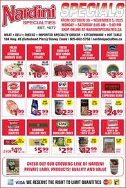 Nardini Specialties flyer week 44 Page 1
