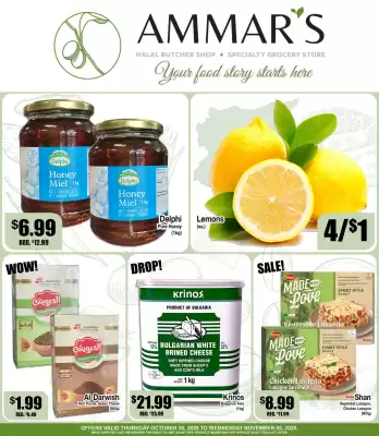 Ammar's Halal Meats flyer (valid until 5-11)