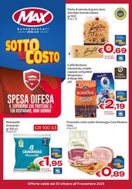 Volantino MAX Supermercati Pagina 1