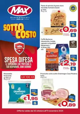 Volantino MAX Supermercati (valido fino al 11-11)