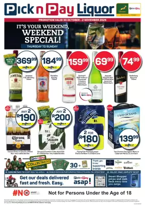 Pick n Pay Liquor catalogue (valid until 2-11)