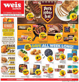 Weis Markets weekly ad week 44 Page 1