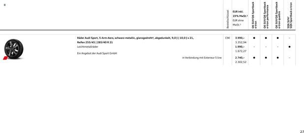 Audi Prospekt Seite 27