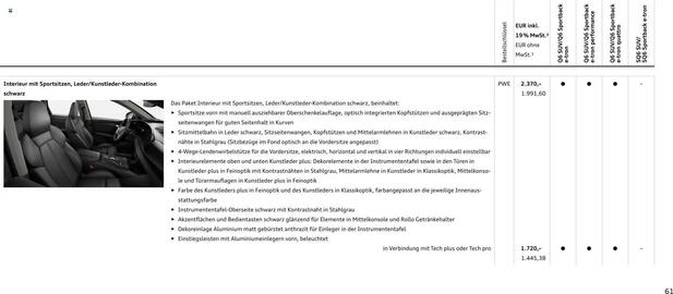 Audi Prospekt Seite 61