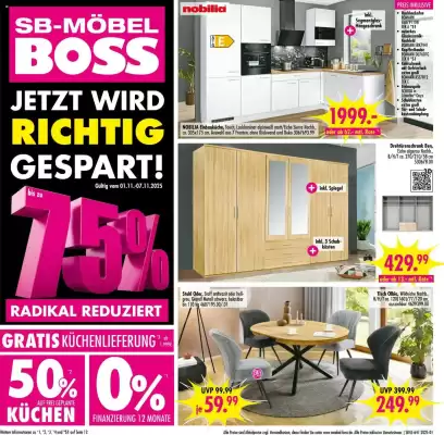 Möbel Boss Prospekt (gültig bis 7-11)
