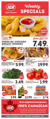 IGA flyer (valid until 6-11)
