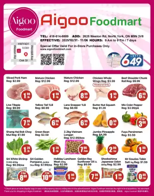 Aigoo Foodmart flyer (valid until 6-11)