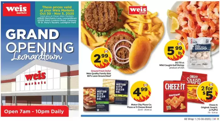 Weis Markets weekly ad (valid until 5-11)