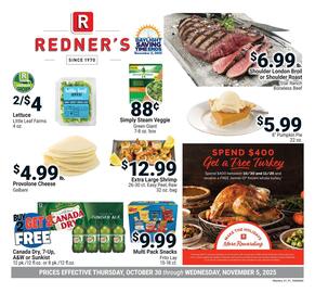 Redner's Warehouse weekly ad week 44 Page 1