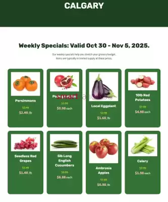 H&W Produce flyer (valid until 5-11)