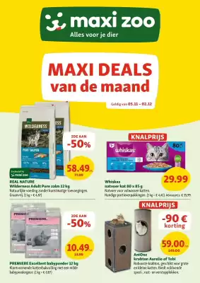 Maxi Zoo folder (geldig t/m 2-12)