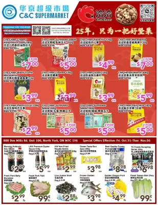 C&C Supermarket flyer (valid until 6-11)