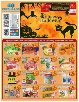FreshLand Supermarket flyer (valid until 6-11)
