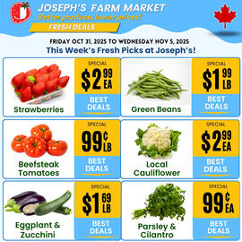Joseph's Farm Market flyer week 44 Page 1