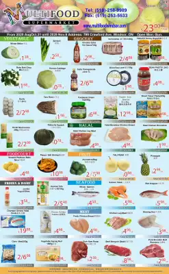 MultiFood Supermarket flyer (valid until 6-11)