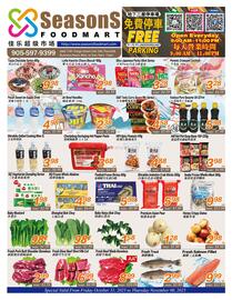 Seasons Foodmart flyer week 44 Page 1