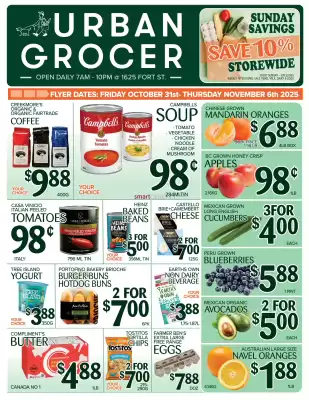 Urban Grocer flyer (valid until 6-11)