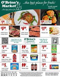 O'briens Market weekly ad week 44 Page 1