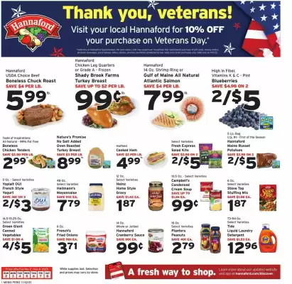 Hannaford flyer (valid until 8-11)