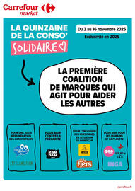 Catalogue Carrefour Market | La quinzaine de la conso' solidaire page 1