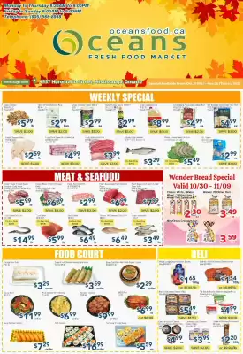 Oceans Fresh Food Market flyer (valid until 7-11)