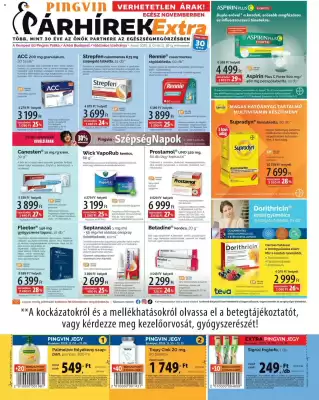 Pingvin Patika akciós újság (érvényes eddig: 30-11)