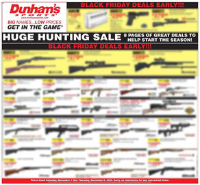 Dunham's Sports weekly ad week 44 Page 1