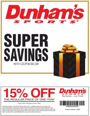 Dunham's Sports weekly ad (valid until 1-11)