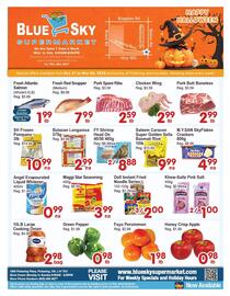 Blue Sky Supermarket flyer week 44 Page 1