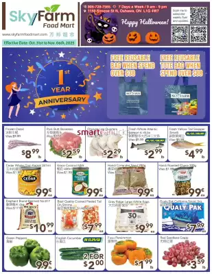SkyFarm Food Mart flyer (valid until 6-11)