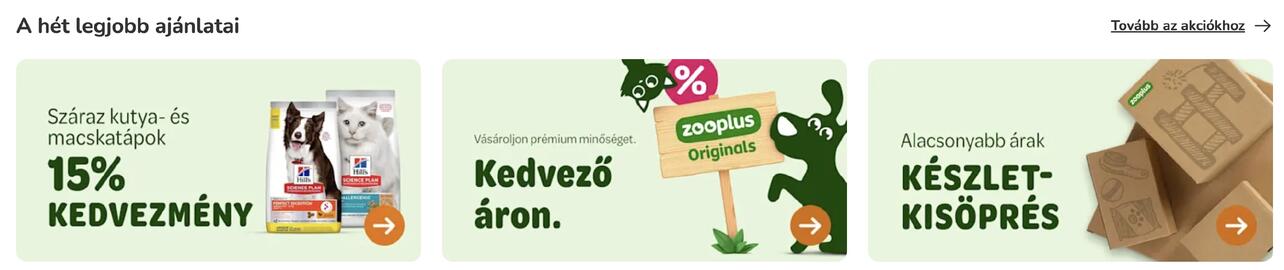 ZooPlus akciós újság Oldal 1
