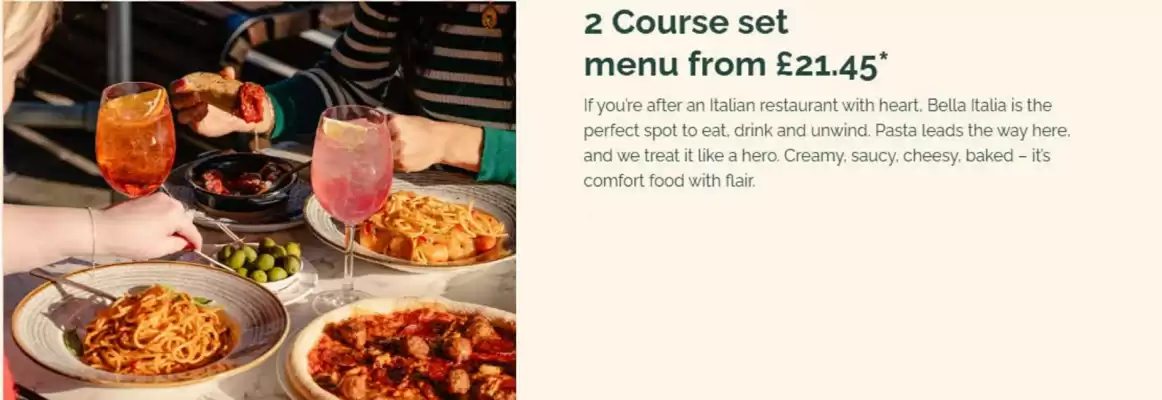 Bella Italia leaflet (valid until 31-10)