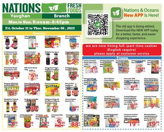 Nations Fresh Foods flyer week 44 Page 1