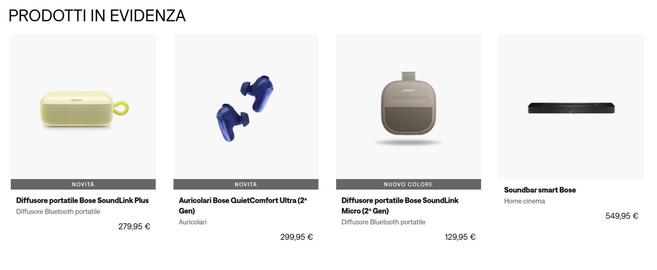 Volantino Bose Pagina 1