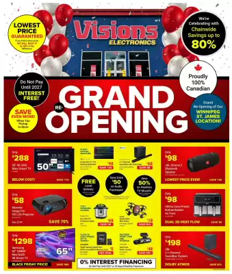 Visions Electronics flyer (valid until 6-11)