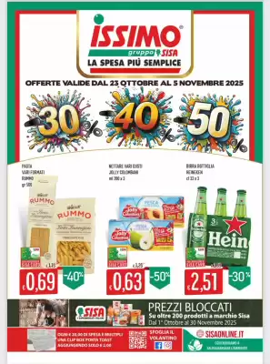 Volantino Issimo supermercado (valido fino al 5-11)