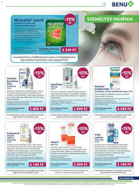Benu Gyógyszertárak akciós újság Oldal 19