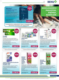 Benu Gyógyszertárak akciós újság Oldal 27