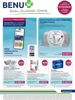 Benu Gyógyszertárak akciós újság (érvényes eddig: 30-11)