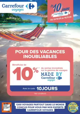 Catalogue Carrefour Voyages (valable jusqu'au 16-11)